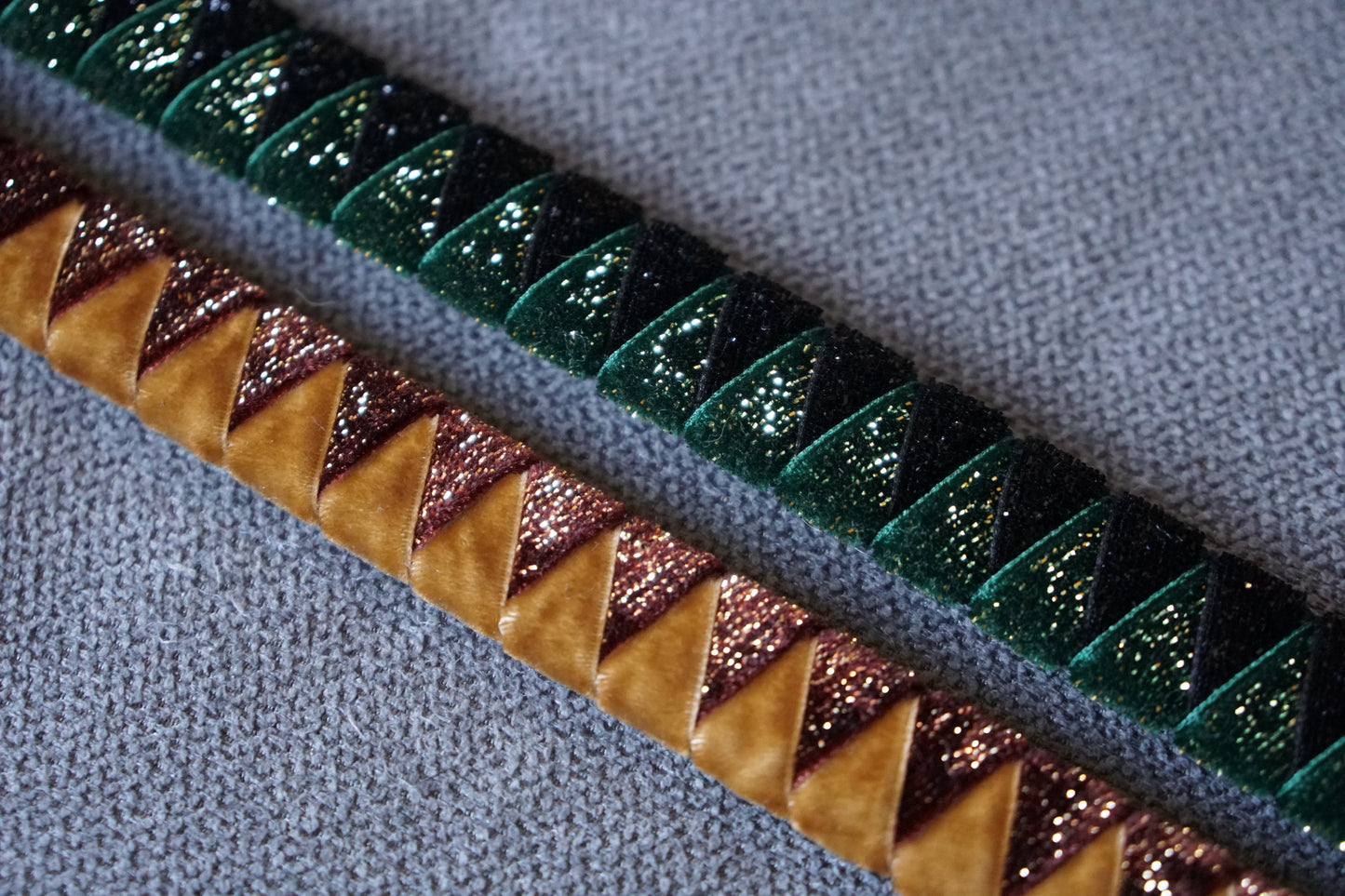 Green & Black Browband (Sparkling)